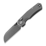 Kunwu Knives - Compact Chad - Diamond Texture Ti - Stonewashed