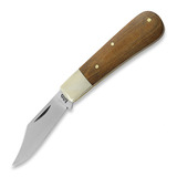 Twisted Assisted - T.A. Sheffield Clip Point Barlow, Natural Micarta