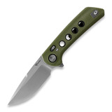 Reate - PL-XF Green Micarta/Black G-10, Stonewash