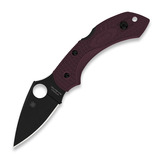 Spyderco - Dragonfly 2 Burgundy Lightweight CTS-PD#1 Black Blade SPRINT RUN