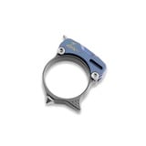 Zyac Knives - Titanium Ring, blau