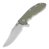 Hinderer - XM-24 Bowie, working finish, olijfgroen