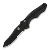 Benchmade - Contego, černá, vroubkování na čepeli