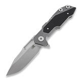 Hinderer - Full Track Tri-Way Spearpoint, stonewash, fekete