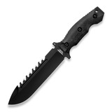 Halfbreed Blades - Large Survival Knife, ดำ