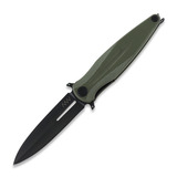 ANV Knives - Z400 Plain edge DLC, G10, olijfgroen
