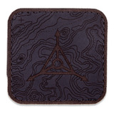 Triple Aught Design - Topo Logo Leather Patch Black