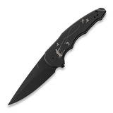 Jake Hoback Knives - OneSam with Fly Fishing Graphic, musta