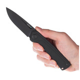 ANV Knives - Z200 DLC Black Plain Edge G10, 검정
