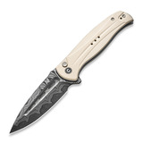 CIVIVI - Incindie Damascus, Ivory G-10