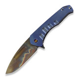 Medford - Praetorian Slim Flipper, S35VN Vulcan DP, Blue, Flm Hw