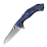 Olamic Cutlery - Soloist Agent, Titanium 2-tone Blue/Gold Anodized