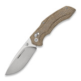 Viper - Oniro - Stonewashed - Canvas Micarta, Brown burlap