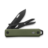 The James Brand - The Ellis-Scissors - OD Green / Black / G10 / Serrated