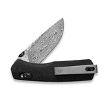 The James Brand - The Carter - Black / Damascus / Micarta / Straight