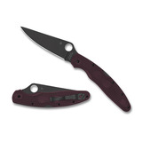 Spyderco - Police 4 Burgundy Lgtw CTS-PD#1 Sprint Run