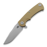 Hinderer - Project X Clip Point Tri-Way Stonewash Coyote G10