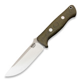 Bark River - Bravo 1 LT, groen canvas micarta