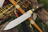 Bark River - Hudson Bay Camp Knife II, 綠色