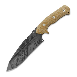 Wander Tactical - Coltello Wander Tactical Smilodon, black blood, brown handle