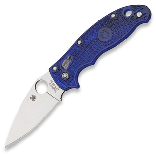Spyderco - Spyderco Manix 2 Lightweight Translucent Blue 折り畳みナイフ