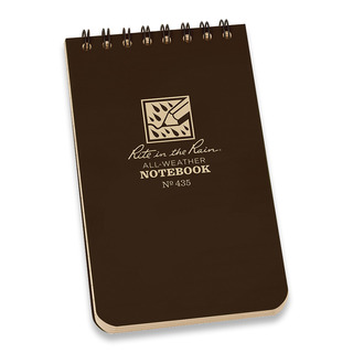Rite in the Rain - Rite in the Rain Top Spiral Notebook 3x5 Brown