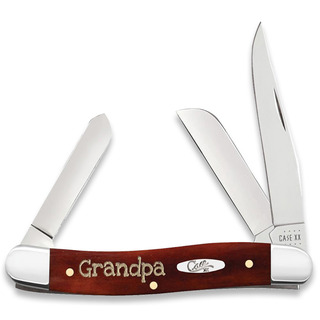 Case Cutlery - Case Cutlery Natural Bone Smooth Embellished Trapper in Gift Tin pocket knife