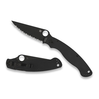 Spyderco - Spyderco Military 2, Black G-10, Black Blade, SpyderEdge