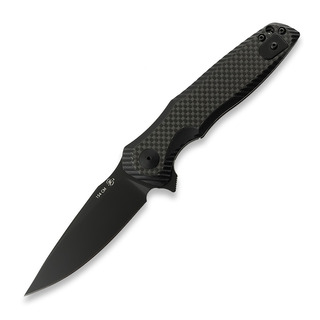 Spartan Blades - Spartan Blades Poros Taschenmesser, Carbon Fibre/G-10 Composite