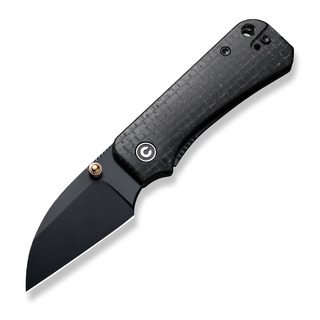 CIVIVI - CIVIVI Baby Banter Wharncliffe, Black Burlap Micarta
