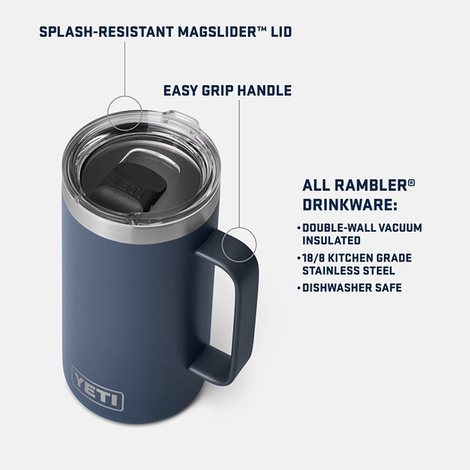 YETI Rambler Mug MS, stainless steel