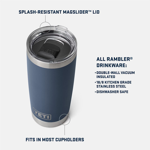 YETI Rambler Tumbler, black