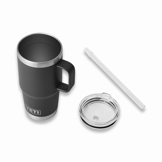 YETI Rambler Straw Mug, black