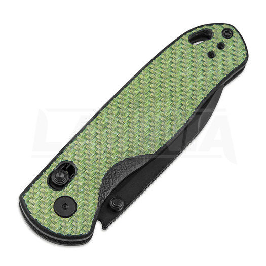 Kizer Cutlery Drop Bear Nitro-V 折り畳みナイフ, Green Carbon Fibre