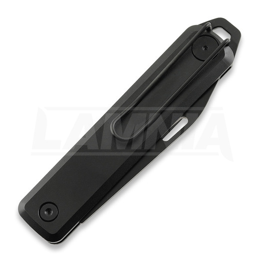 The James Brand The Ellis Slim - Black / Black / Aluminum / Straight foldekniv