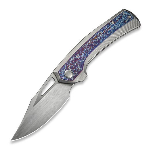 Nóż składany We Knife Nefaris, Polished BB/Flamed Ti, Hand Rubbed Satin WE22040FA-1