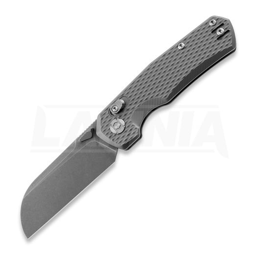 Kunwu Knives Compact Chad - Diamond Texture Ti - Stonewashed Taschenmesser