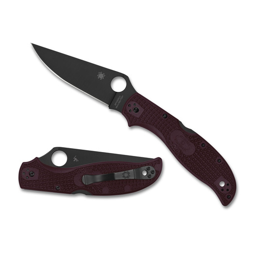 Spyderco Stretch 2 XL Burgundy Lgwt CTS-PD#1 Sprint Run foldekniv C258BGBKP