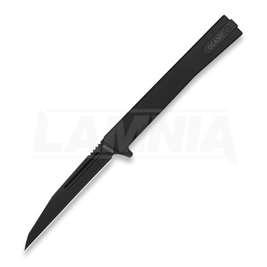 Ocaso Solstice Wharncliffe Black sklopivi nož, Black Titanium