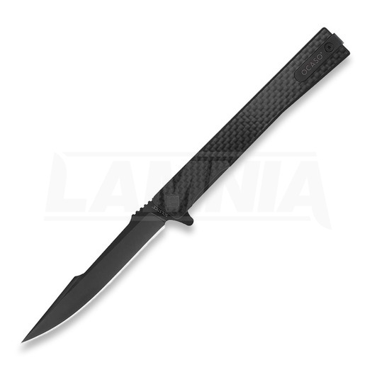 Ocaso Solstice Harpoon Black összecsukható kés, Carbon Fibre