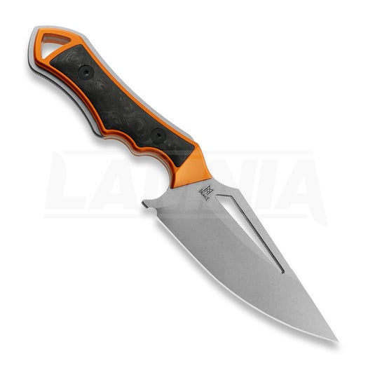 Midgards-Messer Kattegat Orange Aluminum/Carbon Fibre veitsi