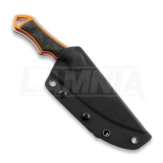 Midgards-Messer Kattegat Orange Aluminum/Carbon Fibre veitsi