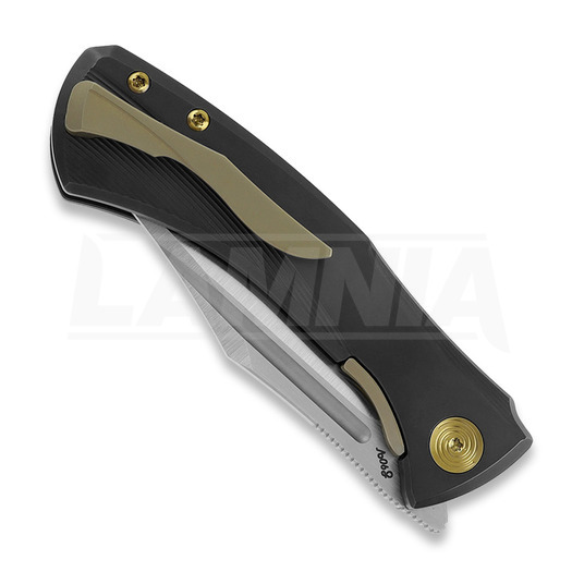 Null Knives Ghoul - Black PVD/Gold folding knife