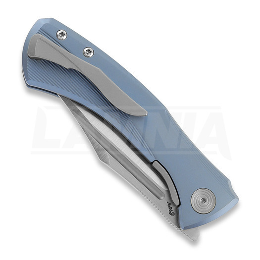 Null Knives Ghoul - Blue/ Belt Satin folding knife