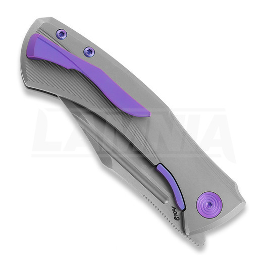 Null Knives Ghoul - Blasted/Blurple folding knife