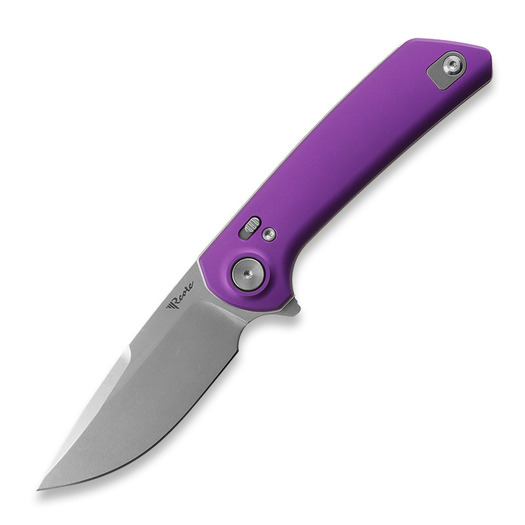 Skladací nôž Reate PL-XF Purple Aluminum, Satin/Stonewash