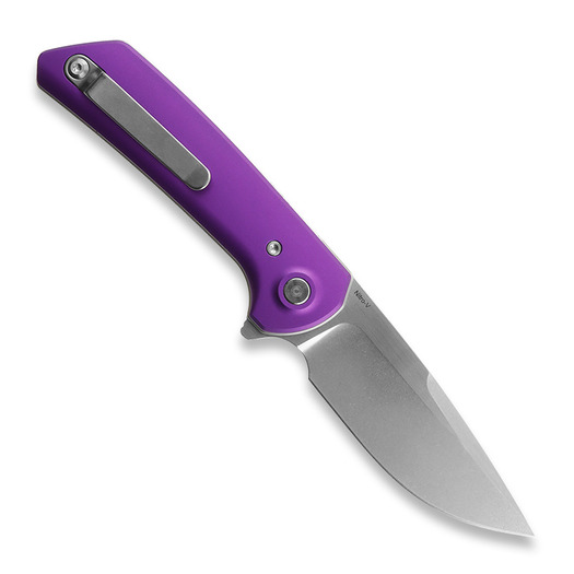 Skladací nôž Reate PL-XF Purple Aluminum, Satin/Stonewash