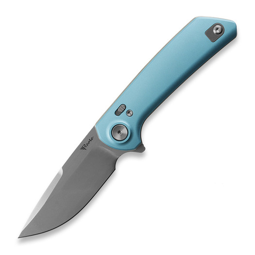 Skladací nôž Reate PL-XF Blue Aluminum, Satin/Stonewash