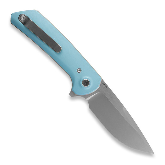 Skladací nôž Reate PL-XF Blue Aluminum, Satin/Stonewash