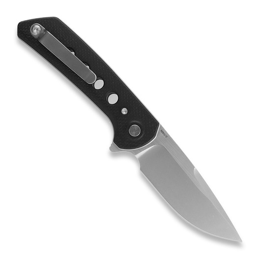 Skladací nôž Reate PL-XF Black Micarta/G-10, Stonewash